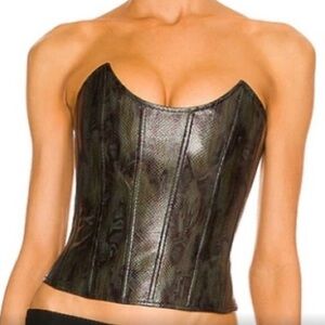 Miaou Leila Corset in Forest Python